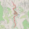 The Narrows trail, distance, elevation, map, profile, GPS track