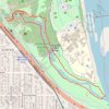 Minnehaha Creek Loop Trail via Minnehaha Falls trail, distance, elevation, map, profile, GPS track