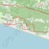 MTB Loop from Dune Allen Beach trail, distance, elevation, map, profile, GPS track