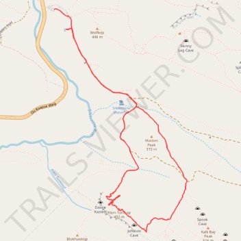 Klein-Tuinkop Loop Trail in Cape Floral Region Protected Areas trail, distance, elevation, map, profile, GPS track