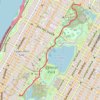 Central Park Evening walk trail, distance, elevation, map, profile, GPS track