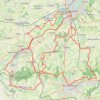 Ronde van Vlaanderen fietsroute blauwe lus trail, distance, elevation, map, profile, GPS track