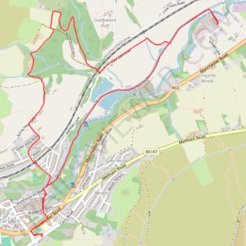 Marsden Netherwoods and Zapatos trail, distance, elevation, map, profile, GPS track