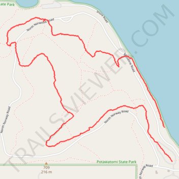 2026-07-06T10:26-05 trail, distance, elevation, map, profile, GPS track