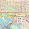 National Mall Loop trail, distance, elevation, map, profile, GPS track