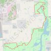 Kensington Metropark trail, distance, elevation, map, profile, GPS track