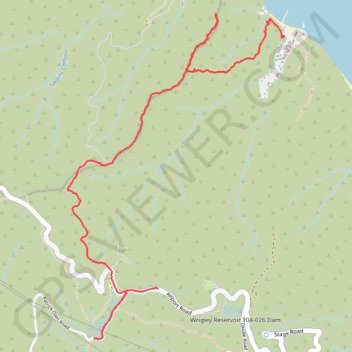 Hiking trail near Avalon, California trail, distance, elevation, map, profile, GPS track