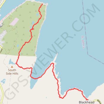 East Coast Trail - Deadmans Bay Path trail, distance, elevation, map, profile, GPS track