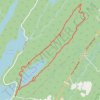 Newark Watershed 16a trail, distance, elevation, map, profile, GPS track