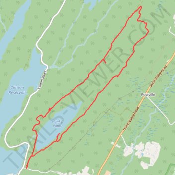 Newark Watershed 16a trail, distance, elevation, map, profile, GPS track