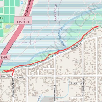 Norcobstream Trail trail, distance, elevation, map, profile, GPS track