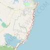 Half the Wharf to Wharf trail, distance, elevation, map, profile, GPS track