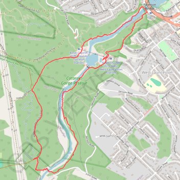 Cataract Circuit trail, distance, elevation, map, profile, GPS track