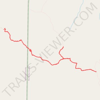 San Jose Trail in San Pedro Parks Wilderness trail, distance, elevation, map, profile, GPS track