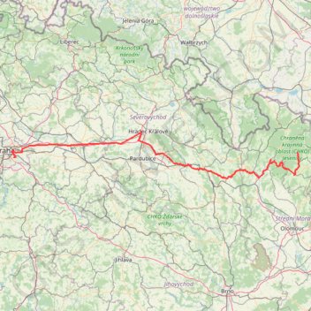 Praha 15 - Karlova Studánka trail, distance, elevation, map, profile, GPS track