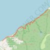 Kalalau Trail to Hoolea Falls (Kauai Island) trail, distance, elevation, map, profile, GPS track