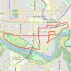 Edmonton trail, distance, elevation, map, profile, GPS track