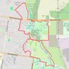Nortons Park and Dandenong Valley Parklands loop trail, distance, elevation, map, profile, GPS track