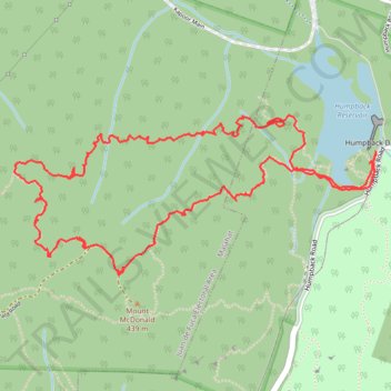 Mount MacDonald Loop Hike from Humpback Dam trail, distance, elevation, map, profile, GPS track