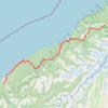 Haast - Fox Glacier trail, distance, elevation, map, profile, GPS track