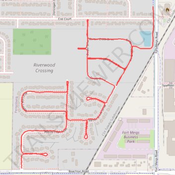 Afternoon Run trail, distance, elevation, map, profile, GPS track
