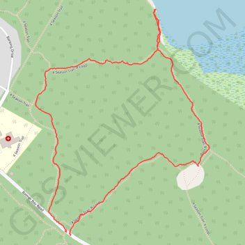 Deep River Loop Walk near Ottawa River trail, distance, elevation, map, profile, GPS track