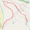 Hike from the parking lot to St Louis Canyon trail, distance, elevation, map, profile, GPS track