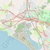 Irvine, Scotland to Stevenston and back trail, distance, elevation, map, profile, GPS track