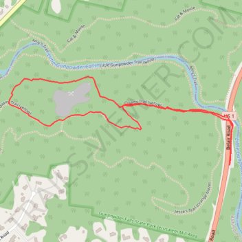 Quarry Trail (yellow) trail, distance, elevation, map, profile, GPS track