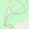 Bluff Loop Trail in Medoc Mountain State Park trail, distance, elevation, map, profile, GPS track