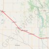 Yorkton - Russell trail, distance, elevation, map, profile, GPS track