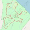 Flanners Beach and Croatan National Forest Loop trail, distance, elevation, map, profile, GPS track
