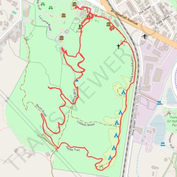 William S. Hart Park Trails trail, distance, elevation, map, profile, GPS track