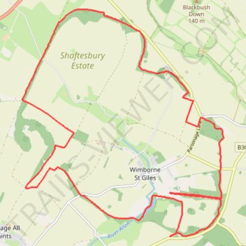 Wimbourne St Giles half marathon trail, distance, elevation, map, profile, GPS track