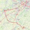 Ledeberg-SDB-via Deinze 43k trail, distance, elevation, map, profile, GPS track