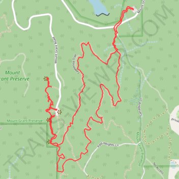 Mount Grant via Lawsonite Trail and Graywacke Trail trail, distance, elevation, map, profile, GPS track