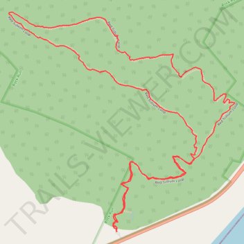Red Trillium Loop at Rock Run Nature Preserve trail, distance, elevation, map, profile, GPS track